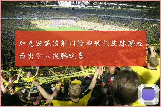 加克波弧顶射门险些破门皮球擦柱而出令人扼腕叹息